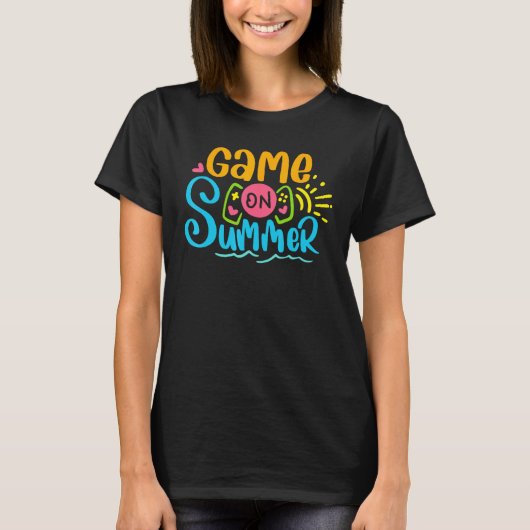 Game On Summer Loading Last Day Of School Summer G Tシャツ (正面)