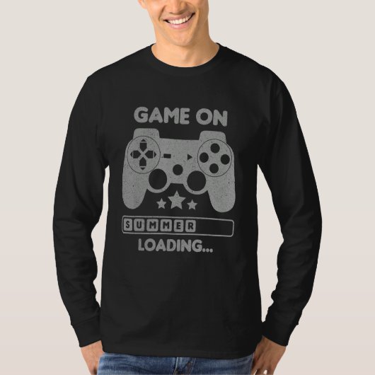 Game On Summer Loading Last Day Of School Video Ga Tシャツ (正面)