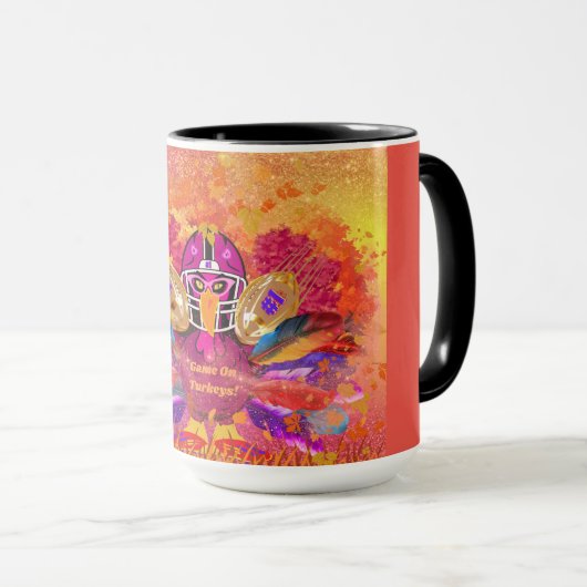Game On Turkeys Coffee Mug マグカップ (正面右)