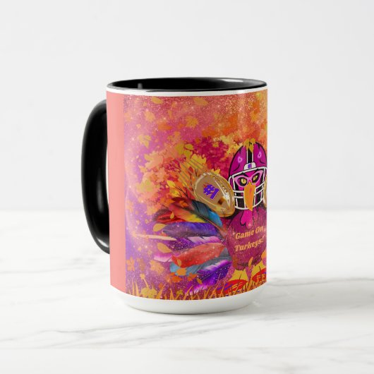 Game On Turkeys Coffee Mug マグカップ (正面左)