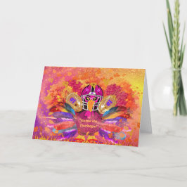 Game On Turkeys Greeting Card カード