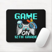 Game On Twelfth Grade Shirts, Funny Gamer Boy Back マウスパッド (マウス)