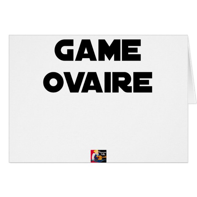 Game Ovaire - Jeux de Mots - Francois Ville (正面横)