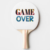 「GAME OVER」の文字が入った卓球のラケット 卓球ラケット (正面)