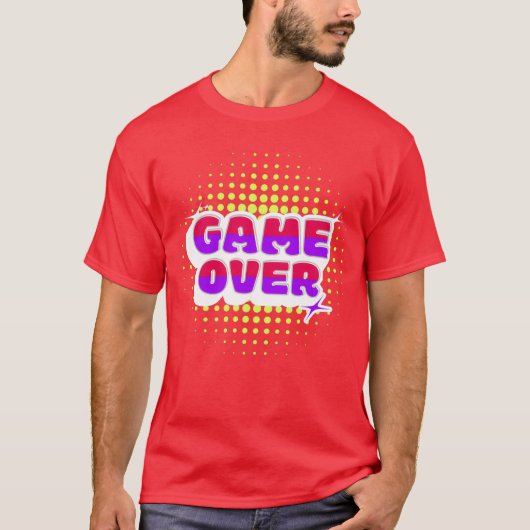 GAME OVER ゲーマーズTシャツ フレンド Tシャツ (正面)