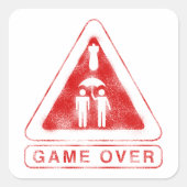 Game Over スクエアシール (正面)