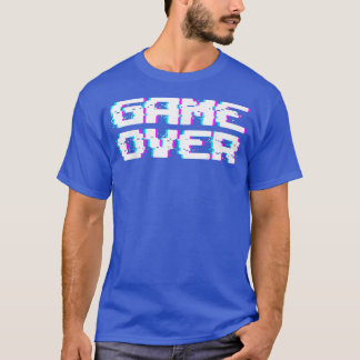 Game Over 素晴らし Statement VideoGamesコンソールプレイ Tシャツ