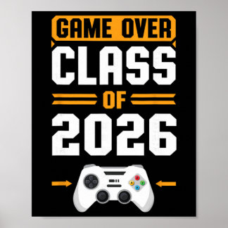 Game Over 2026年度卒業 男子 女子 ゲーム好きな卒業生 S ポスター