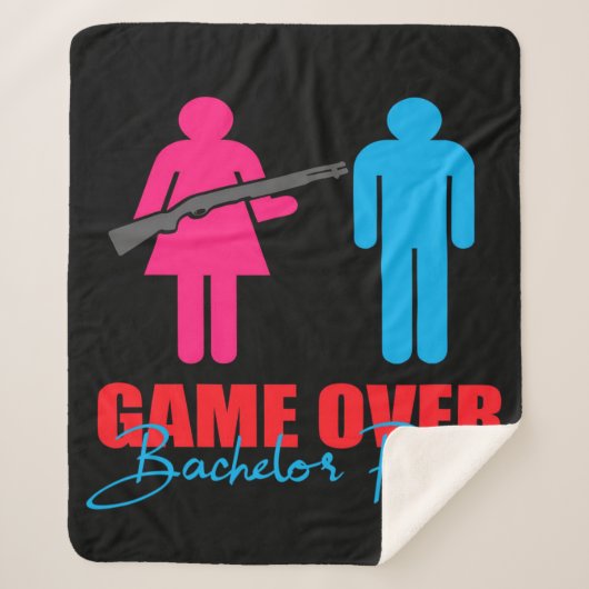Game Over | Bachelor Party Blanket シェルパブランケット (正面)