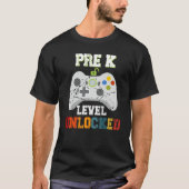 Game Over Back To School  Pre K Level Unlocked Tシャツ (正面)