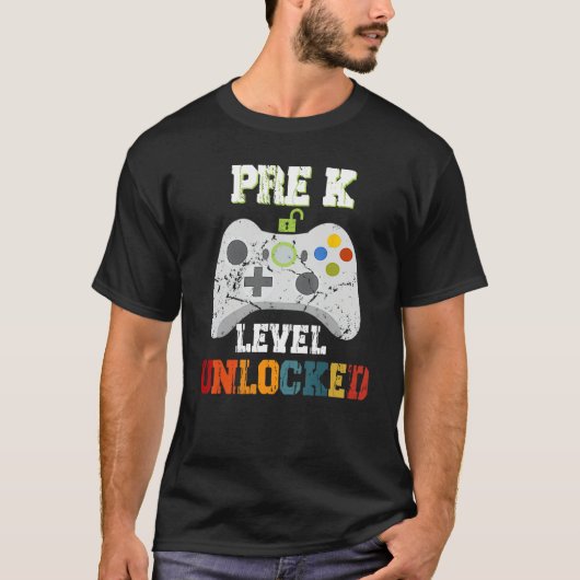 Game Over Back To School  Pre K Level Unlocked Tシャツ (正面)