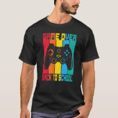 Game Over Back To School Sunset Student Game Contr Tシャツ (正面)