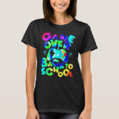 Game Over Back To School Video Game Leveled Up Boy Tシャツ (正面)