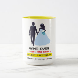 Game Over caneca ツートーンマグカップ