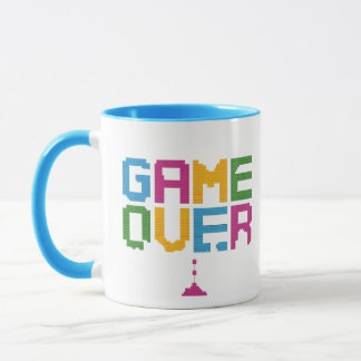 Game Over Gamer Mug – Retro Pixel Gaming Coffee  マグカップ