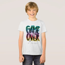 Game over graffiti joystick gamer トライブレンドＴシャツ