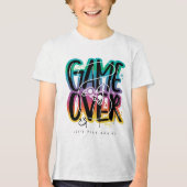 Game over graffiti joystick gamer トライブレンドＴシャツ (正面)