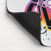 Game over graffiti joystick gamer マウスパッド (コーナー)