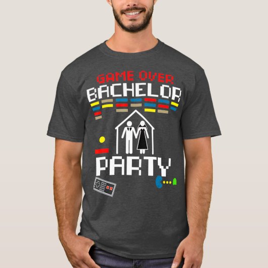 Game Over Groom Getting Married Tee Tシャツ (正面)