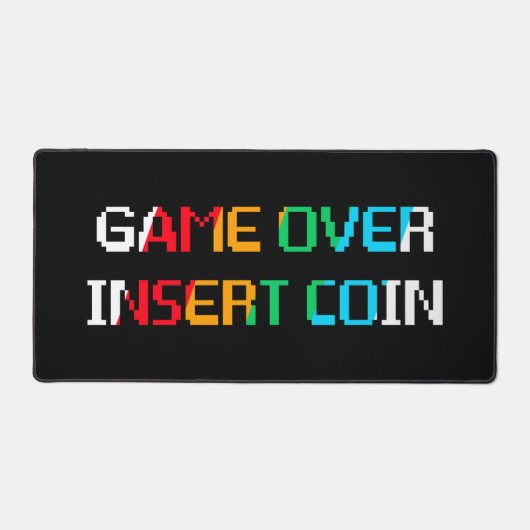 Game Over Insert Coin デスクマット (正面)