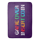 Game Over Insert Coin バスマット (正面縦)