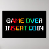 Game Over Insert Coin ポスター (正面)