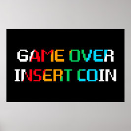 Game Over Insert Coin ポスター