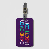 Game Over Insert Coin ラゲッジタグ (正面縦)