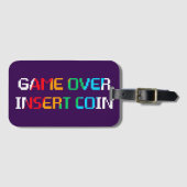 Game Over Insert Coin ラゲッジタグ (正面横)