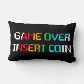Game Over Insert Coin ランバークッション (裏面)