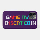 Game Over Insert Coin Case-Mate iPhoneケース (裏面(横))
