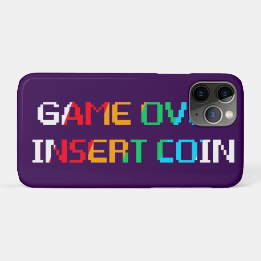 Game Over Insert Coin Case-Mate iPhoneケース (裏面(横))