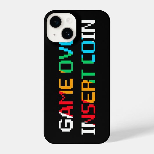 Game Over Insert Coin iPhoneケース (裏面)