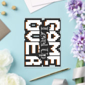 Game Over, Level Up: Pixelated Retro Game World アクリル招待状 (インサイチュ (ウェディング))