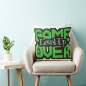 Game Over, Level Up: Pixelated Retro Game World クッション (椅子)