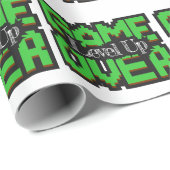 Game Over, Level Up: Pixelated Retro Game World ラッピングペーパー (ロールコーナー)