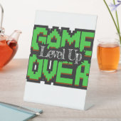Game Over, Level Up: Pixelated Retro Game World 台座サイン (インサイチュ)