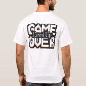 Game Over, Level Up: Pixelated Retro Game World Tシャツ (裏面)