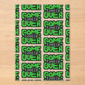 Game Over, Level Up: Retro Pixel Sandbox Adventure アクリル招待状 (正面)