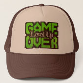 Game Over, Level Up: Retro Pixel Sandbox Adventure キャップ (正面)