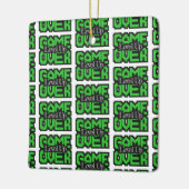 Game Over, Level Up: Retro Pixel Sandbox Adventure セラミックオーナメント (左)