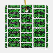 Game Over, Level Up: Retro Pixel Sandbox Adventure セラミックオーナメント (正面)