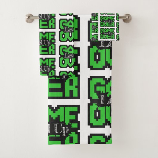 Game Over, Level Up: Retro Pixel Sandbox Adventure バスタオルセット (インサイチュ)