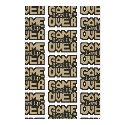 Game Over, Level Up: Retro Pixel Sandbox Adventure フォトプリント (正面)