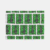 Game Over, Level Up: Retro Pixel Sandbox Adventure フリースブランケット (正面(横))