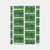 Game Over, Level Up: Retro Pixel Sandbox Adventure フリースブランケット (正面)