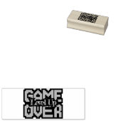 Game Over, Level Up: Retro Pixel Sandbox Adventure ラバースタンプ (押印)