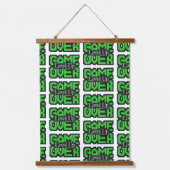 Game Over, Level Up: Retro Pixel Sandbox Adventure 吊り下げ型タペストリー (正面)