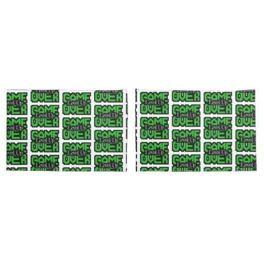 Game Over, Level Up: Retro Pixel Sandbox Adventure 枕カバー (バックセット)