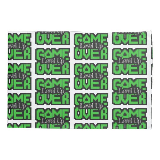 Game Over, Level Up: Retro Pixel Sandbox Adventure 枕カバー (裏面-左)